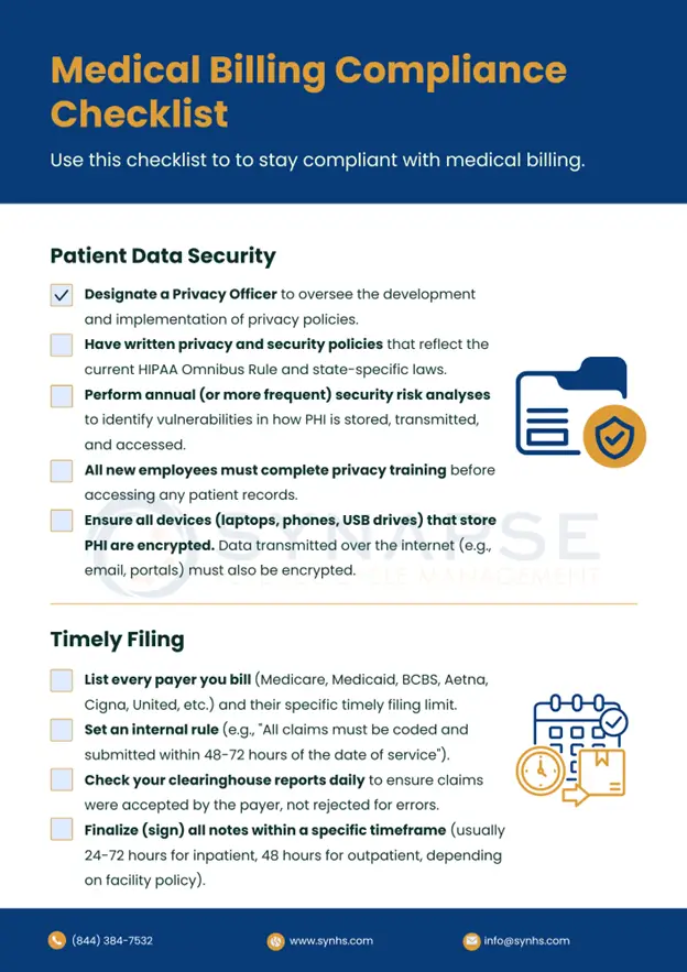 Medical Billing Compliance Checklist - 2