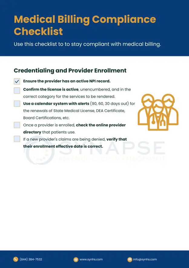 Medical Billing Compliance Checklist - 3
